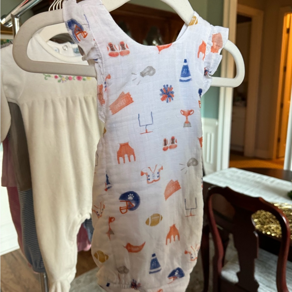 Baby girls football sunsuit 0-3 months